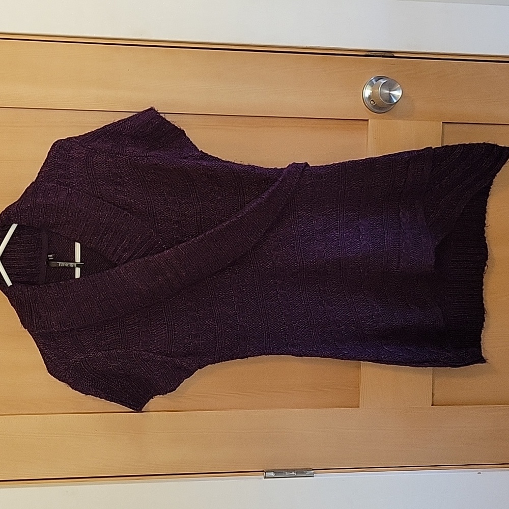 Plum sweater tunic/mini dress
